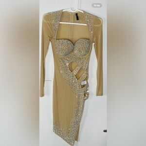 Push by V rhinestone dress size Small  new !